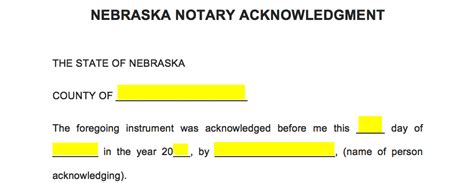 nebraska notary requirements
