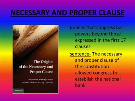 necessary and proper clause explanation