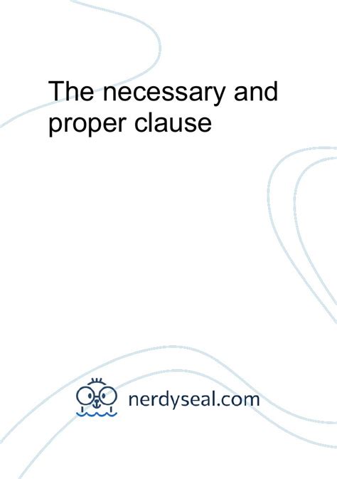 necessary and proper clause pdf
