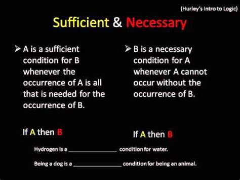 necessary conditions vs sufficient conditions