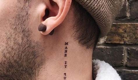 Neck Small Tattoo For Man 35 Cool And Stylish s Guys