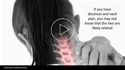 neck pain and stiffness causing dizziness