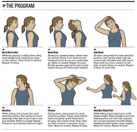 neck pain exercises stretches