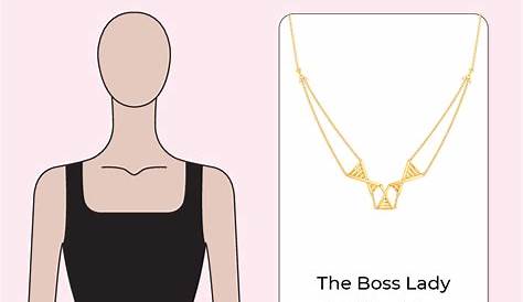 Necklace With Square Neckline