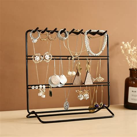 necklace earrings ring display