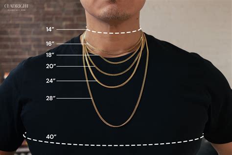 necklace length chart men