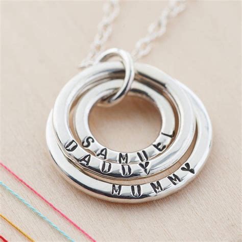 necklaces with childrens names on them