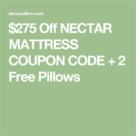 nectar mattress coupon code 2021
