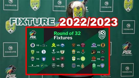 nedbank cup fixtures 2023 standings