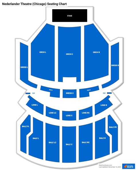 nederlander theatre chicago seating chart