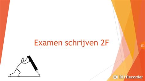 nederlands schrijven 2f examen oefenen