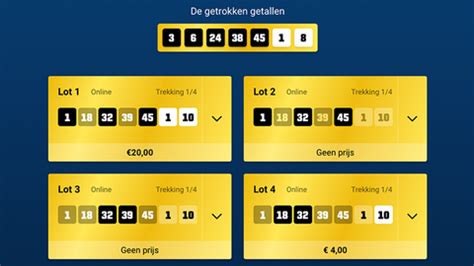 nederlandse loterij eurojackpot uitslag