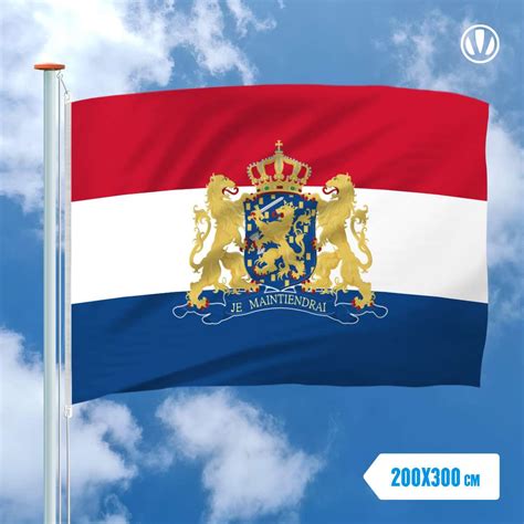 nederlandse vlag met wapen