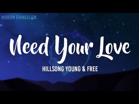 Need Your Love (Live) Chords PDF (Hillsong Young & Free) PraiseCharts