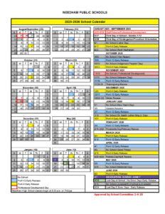 Needham Schools Calendar