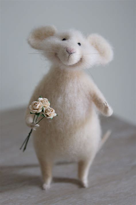 Needle Felted Mouse Wool Animals