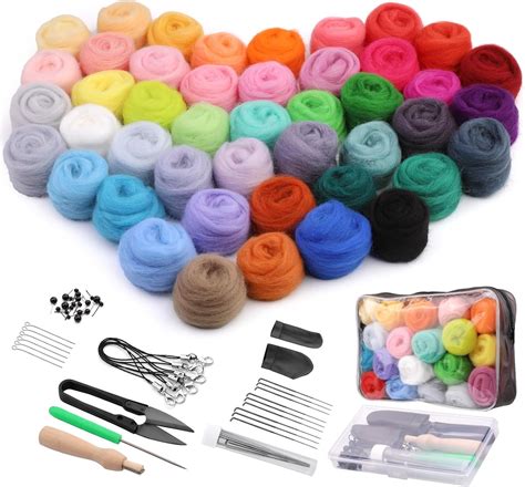 Needle Felting Wool Roving Kit