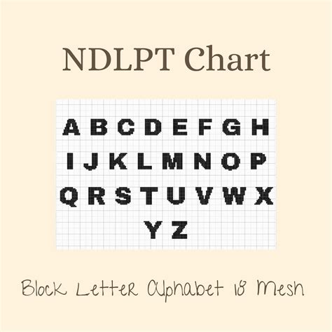 Needlepoint Alphabet Block Letters