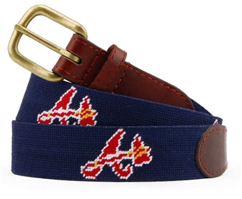 Needlepoint Belts Braves