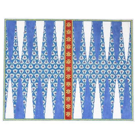 Needlepoint Canvas Backgammon Board