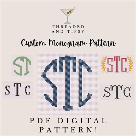 Needlepoint Cross Monogram