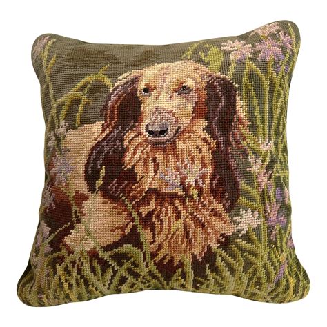 Needlepoint Dachshund