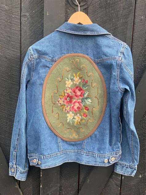 Needlepoint Jean Jacket