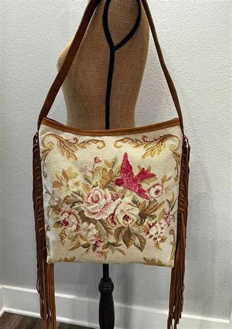 Needlepoint Roses Purse