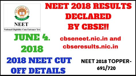 neet 2018 cut off