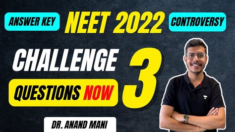 neet answer key challenge