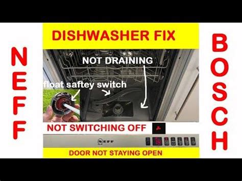 neff dishwasher not working