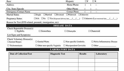 Fillable Online Blank std test result form printable Fax Email Print