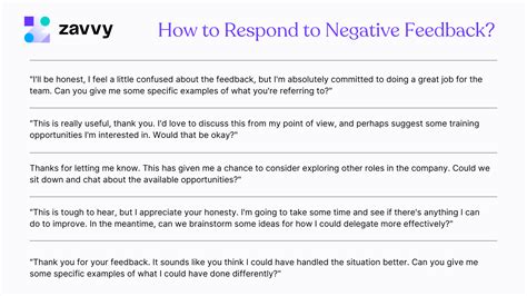Negative Feedback Examples Interview