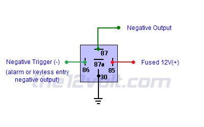 Negative How To Wire A Relay To Trigger Ground