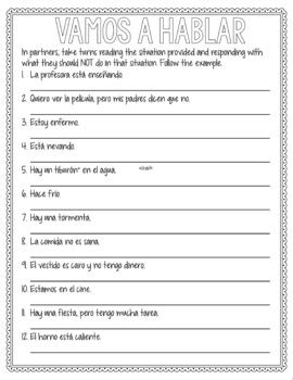 negative tu commands quiz
