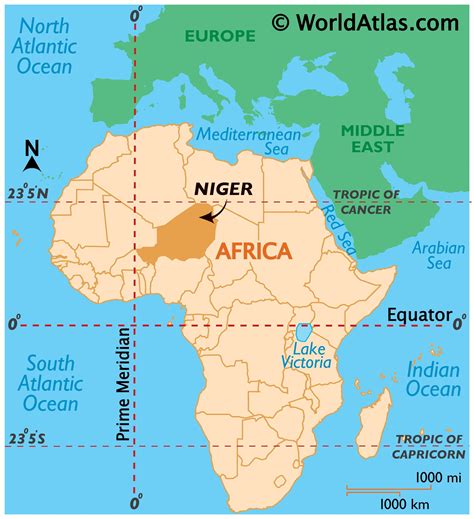 neighbor of togo and niger: map