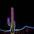 neon color cactus