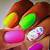 neon colored nail designs