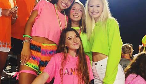 Neon Football Outfits Themed Game!! Spirit Week Game Outfit
