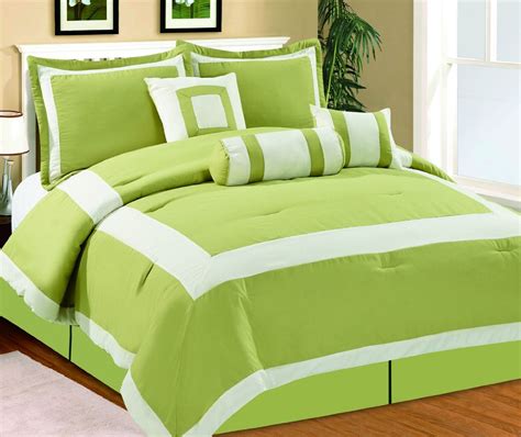 Tache 23 Piece Solid Neon Lime Green Fitted Sheet and Pillowcase Set