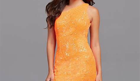 Neon Orange Hoco Dresses Princess Polly USA In 2021 Mini Dress Mini