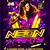 neon party flyer template free