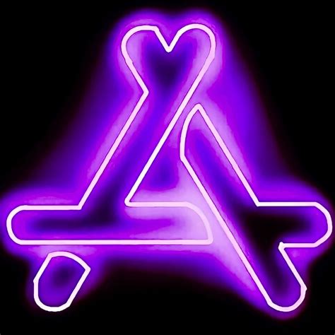 Neon Purple Facebook Messenger Logo ankhibasie