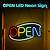 neon sign for business