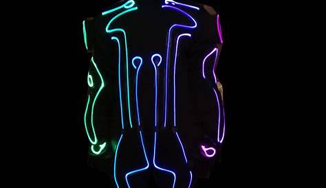 Neon Suit Light I'm Invisible Blacklight Responsive