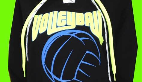 Neon Volleyball Outfit Green And White Crewneck Sweatshirt Sweatshirts