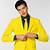 neon yellow suit mens