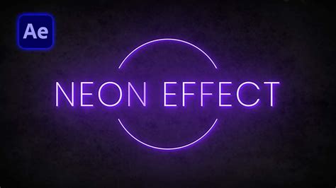 neon after effects tutorial