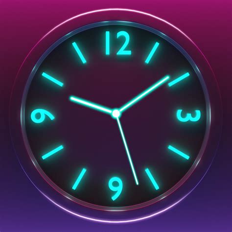 Neon Clock Widget