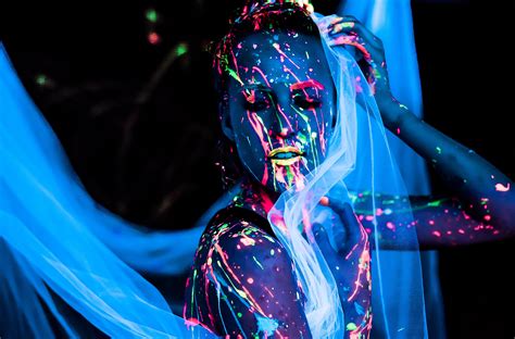 Neon Glow Blacklight Body Paint